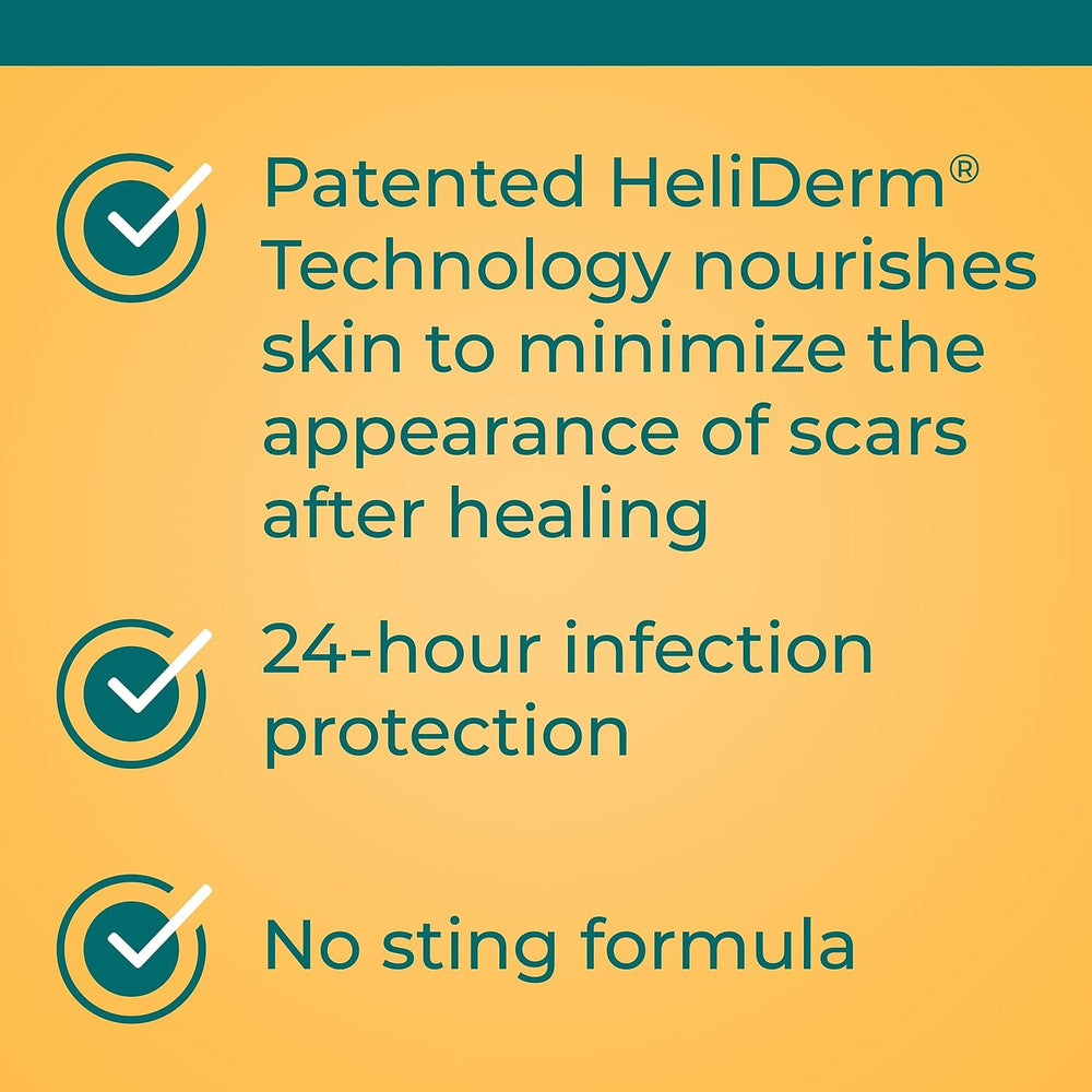 Neosporin ointment packet opened closeup showing single use format
