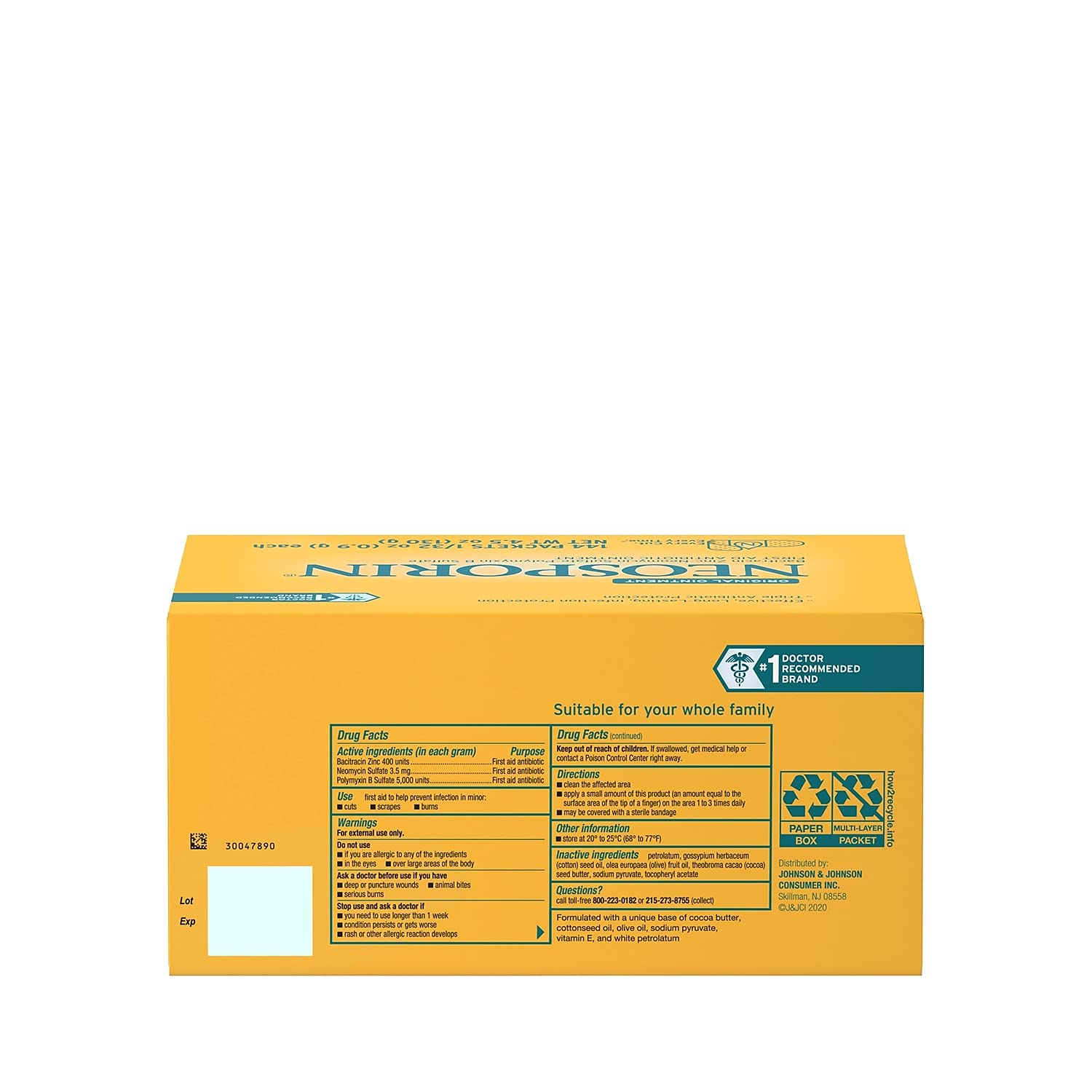 Neosporin travel friendly packaging collection for on the go care
