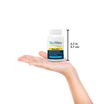 NeoVitin 50+ capsules closeup for easy daily intake.