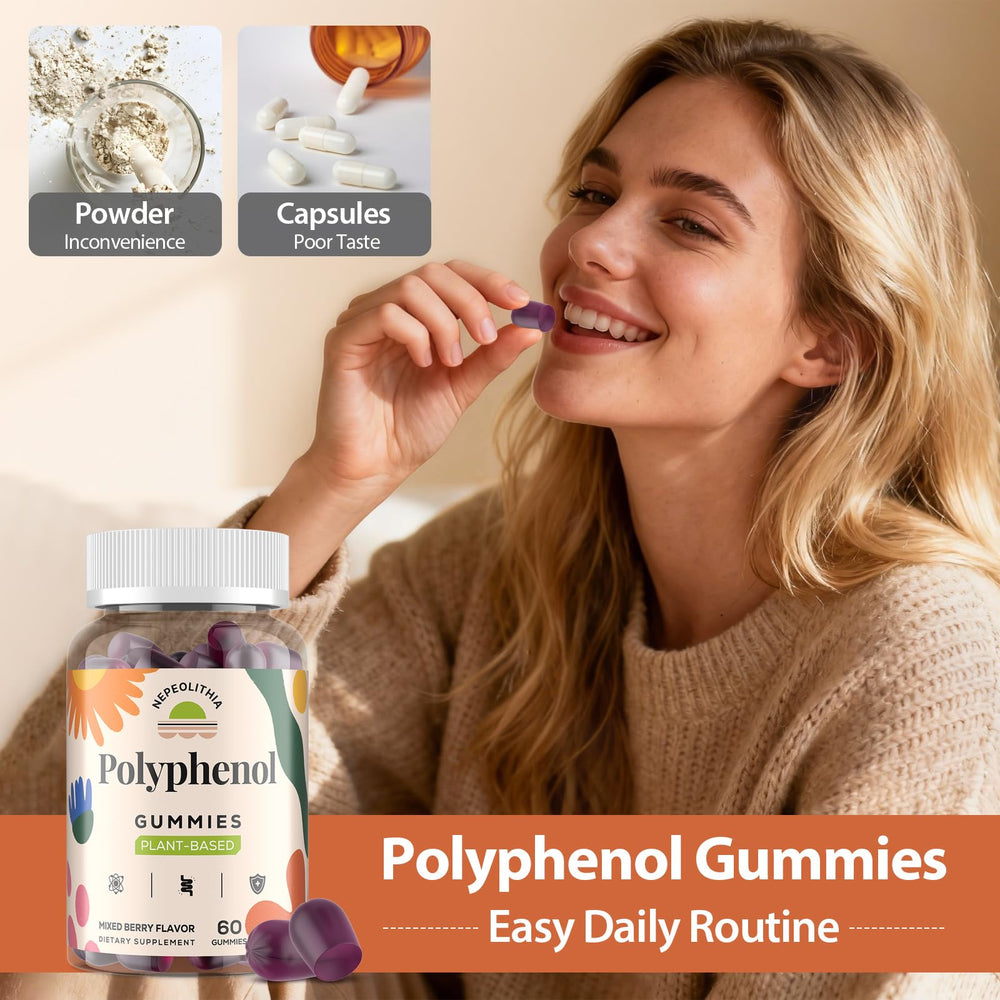 Nepeolithia Polyphenol Gummies nutrition label detail
