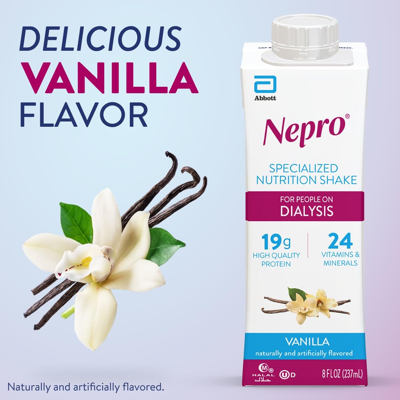 Nepro butter pecan flavor glass ready-to-drink