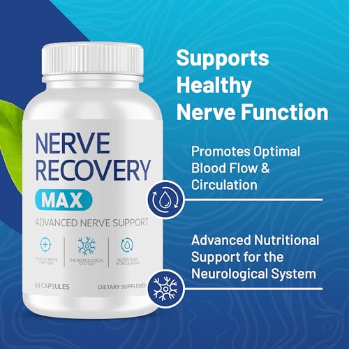 Nerve Recovery Max capsules close-up highlighting easy daily nerve health support