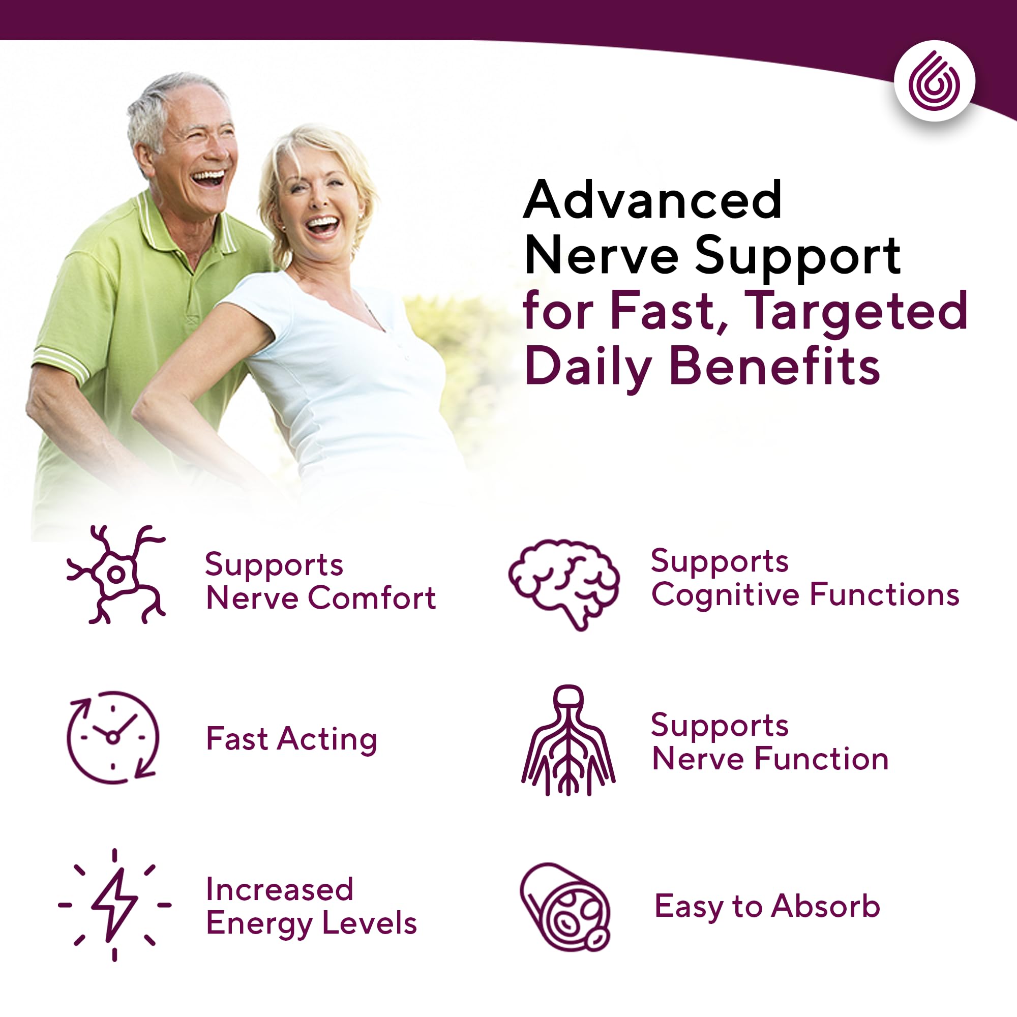 NERVE RENEW B vitamin complex tablets for daily nerve nourishment.