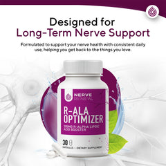 NERVE RENEW Optimizer 3 Pack serving guide close-up demonstrates simple intake.