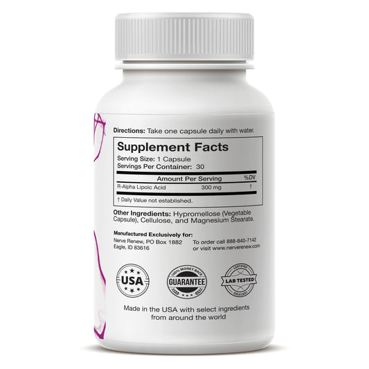 NERVE RENEW Optimizer 3 Pack side view highlights compact capsules for daily use.