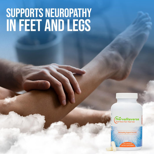 NerveReverse capsules close-up highlighting vegan formula and easy daily use.