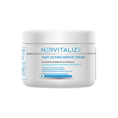 Nervitalize fast-acting nerve pain cream jar with quick relief