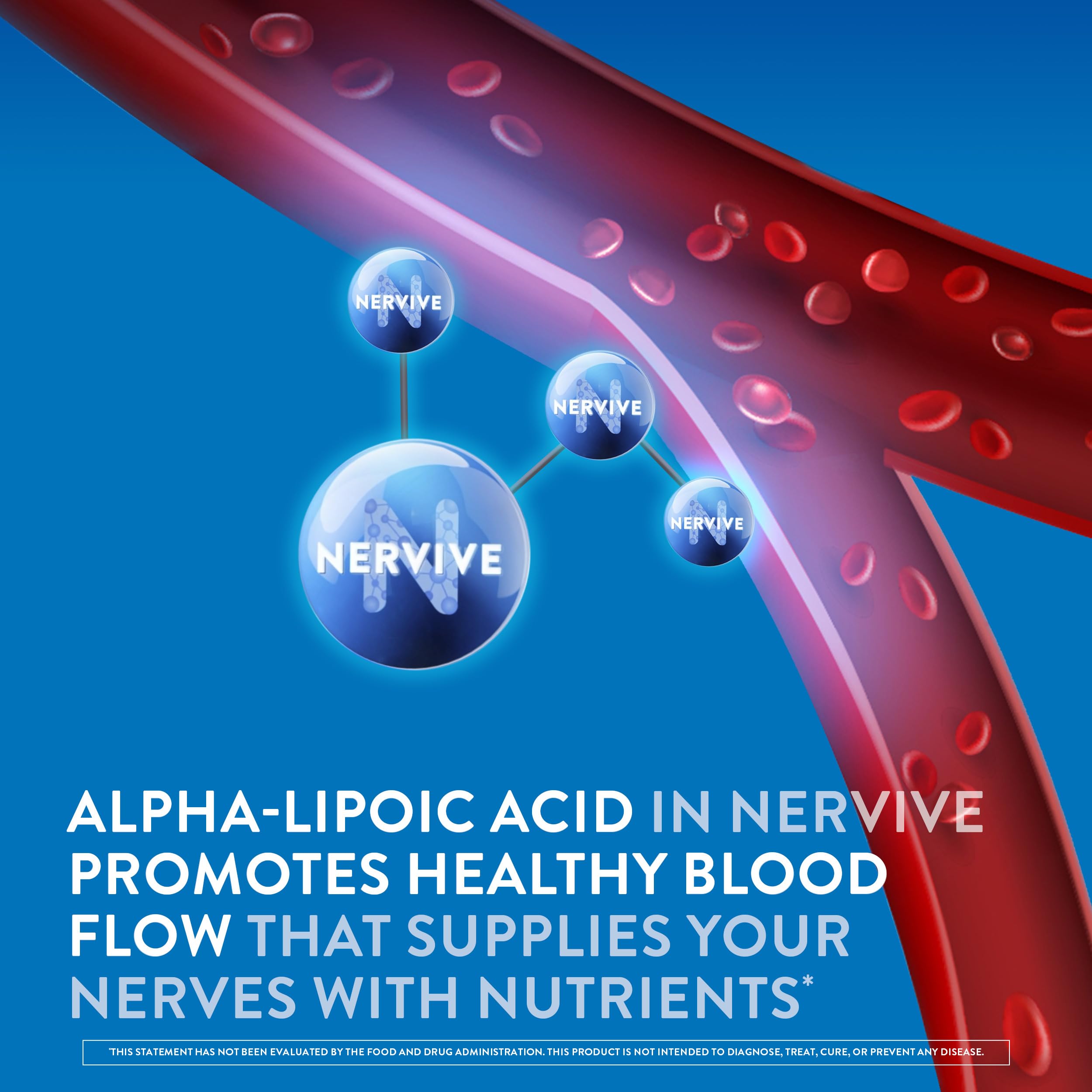Nervive Nerve Relief pouring tablets into hand for daily routine