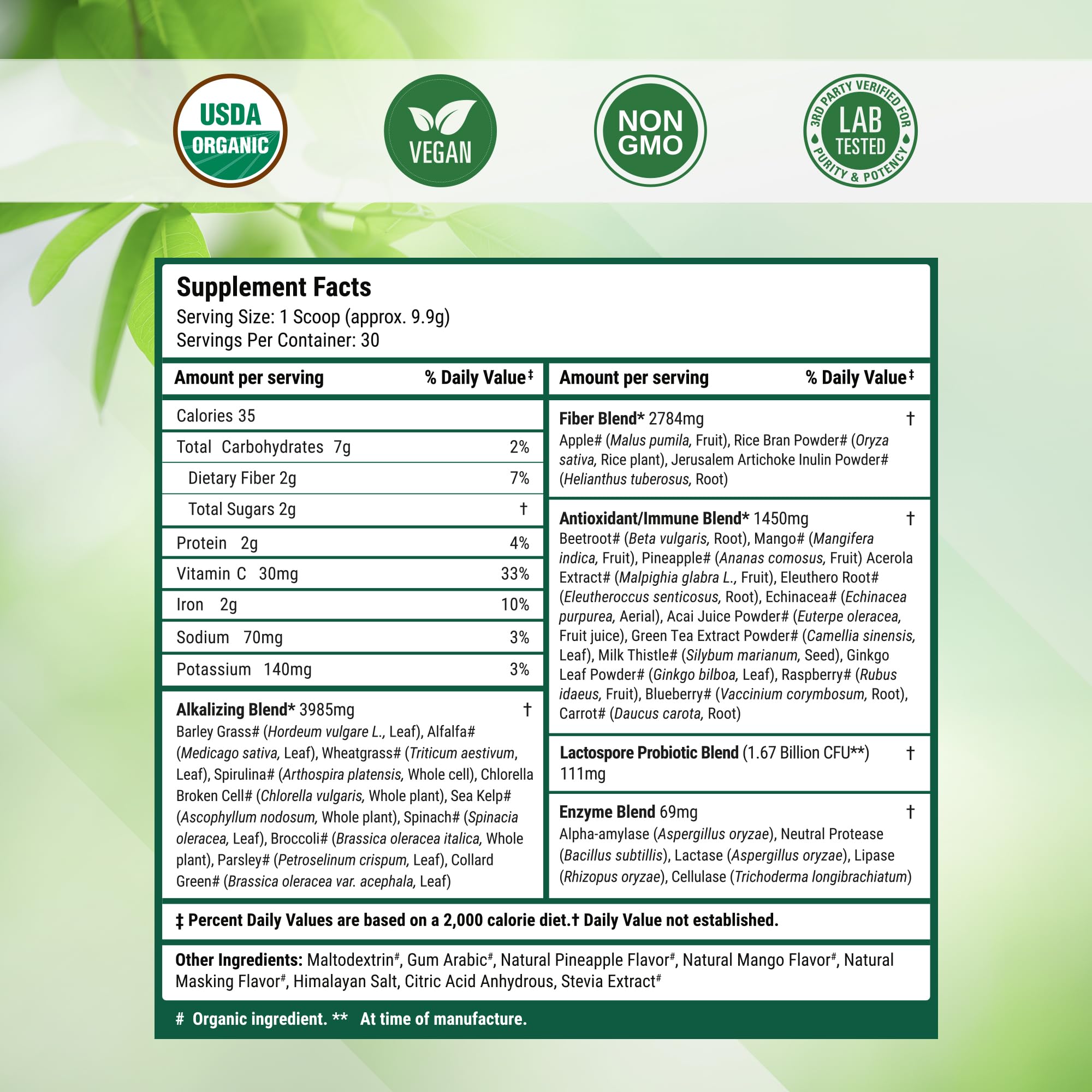 Nested Naturals daily-use morning mix ready for fast routines