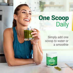 Nested Naturals spirulina and chlorella blend for nutrient-rich greens