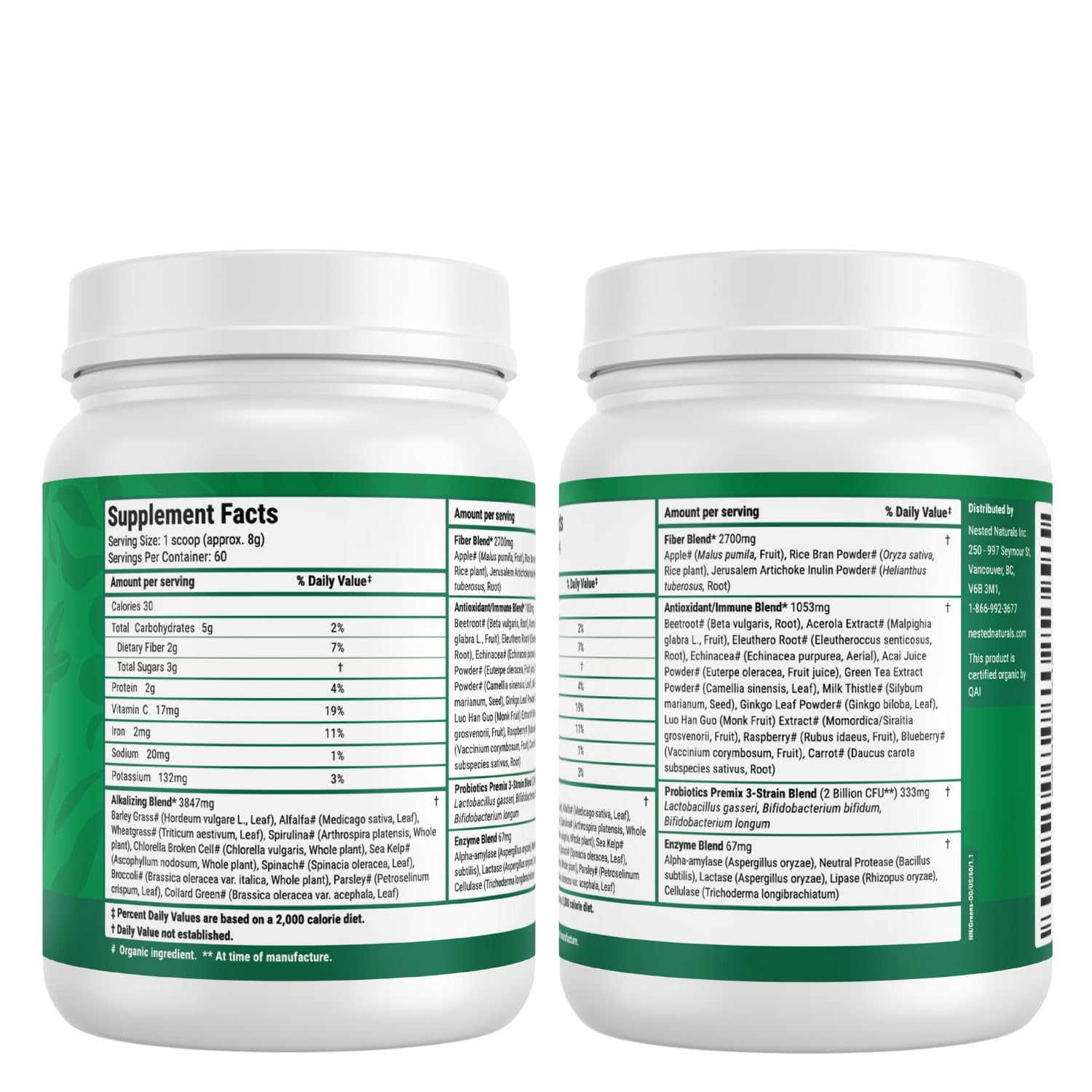 Nested Naturals Super Greens office cup showing on-the-go wellness