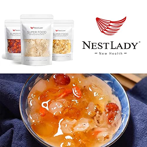 NESTLADY Wild Tragacanth Snow Swallow 110g close-up emphasizing moisturizing potential.