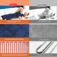 Netraty heating pad displaying nine heat settings for personalized warmth
