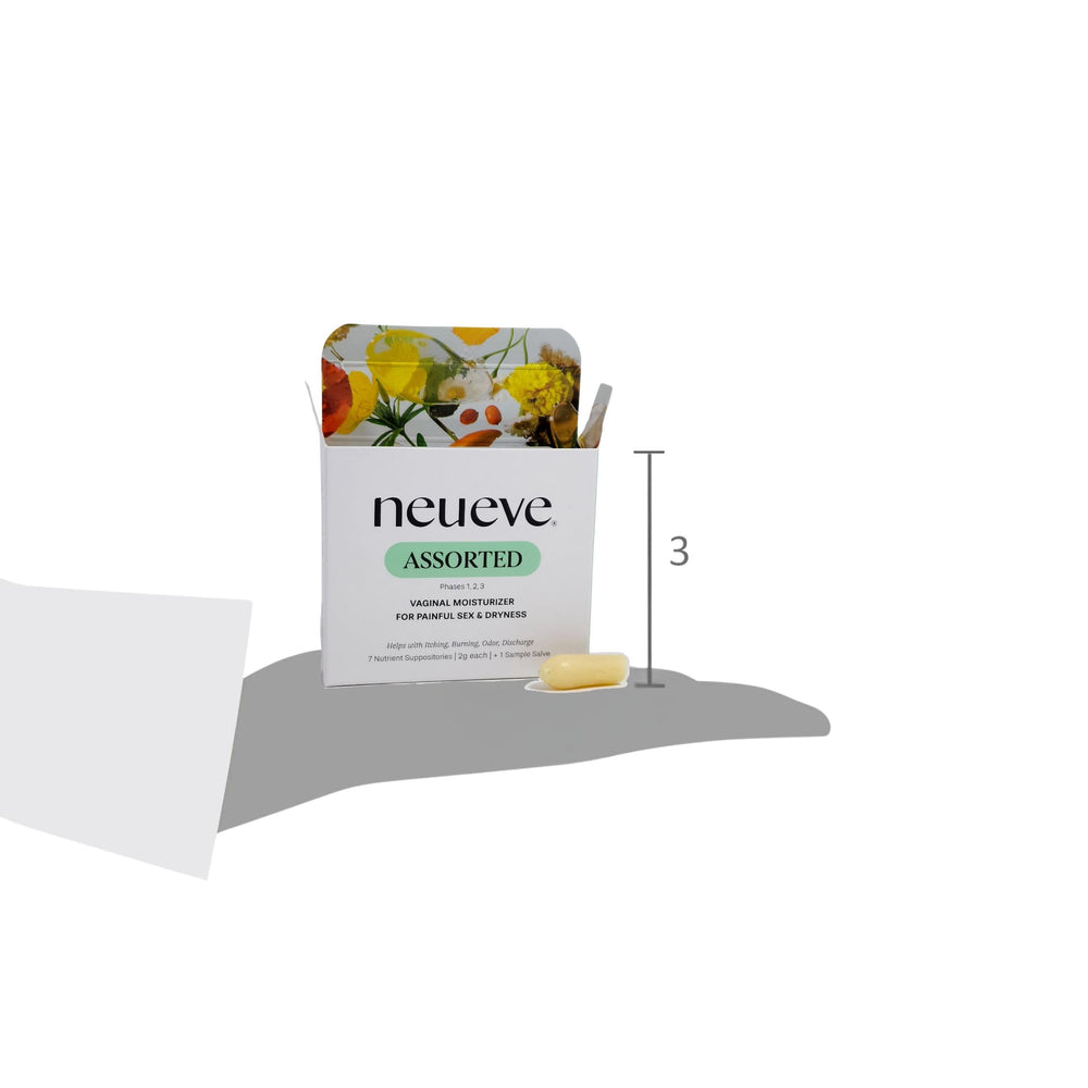NeuEve packaging shows USA-made and non-GMO attributes