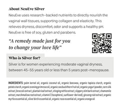NeuEve Silver cruelty-free symbol on packaging signals ethical care.