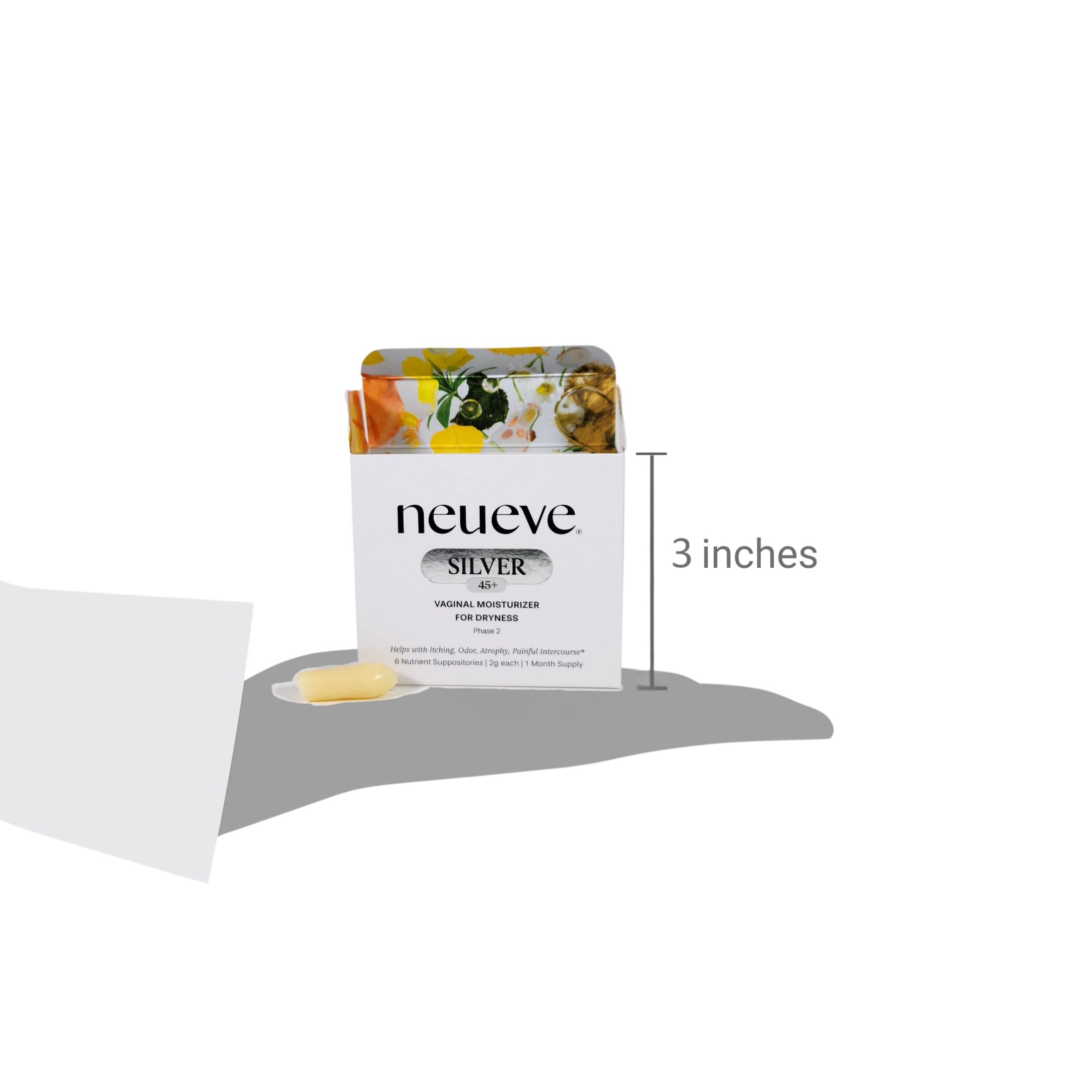 NeuEve Silver moisture texture close-up suggests soothing feel.