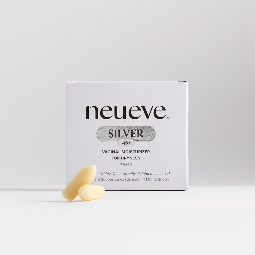 NeuEve Silver vaginal moisturizer bottle for easy daily use and pH balance.