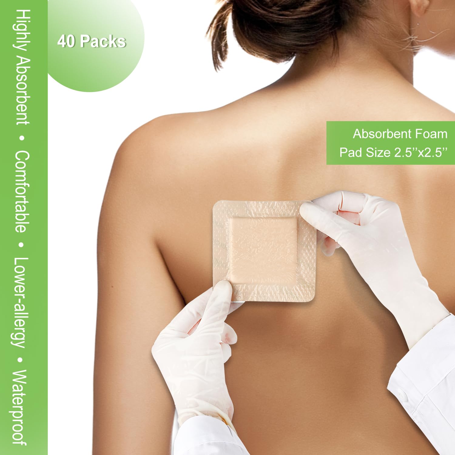 NEUHEILS 40-pack box provides ready-to-use dressings for home care.