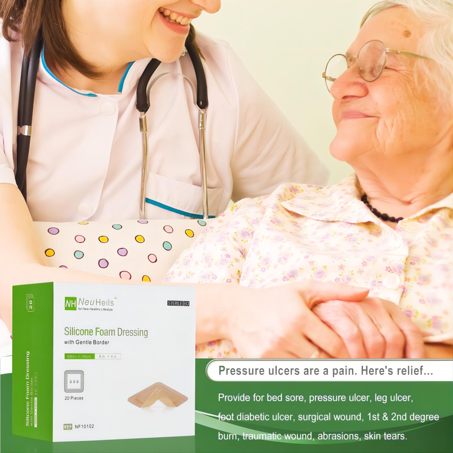 NeuHeils bed sore care application demonstrates practical home use