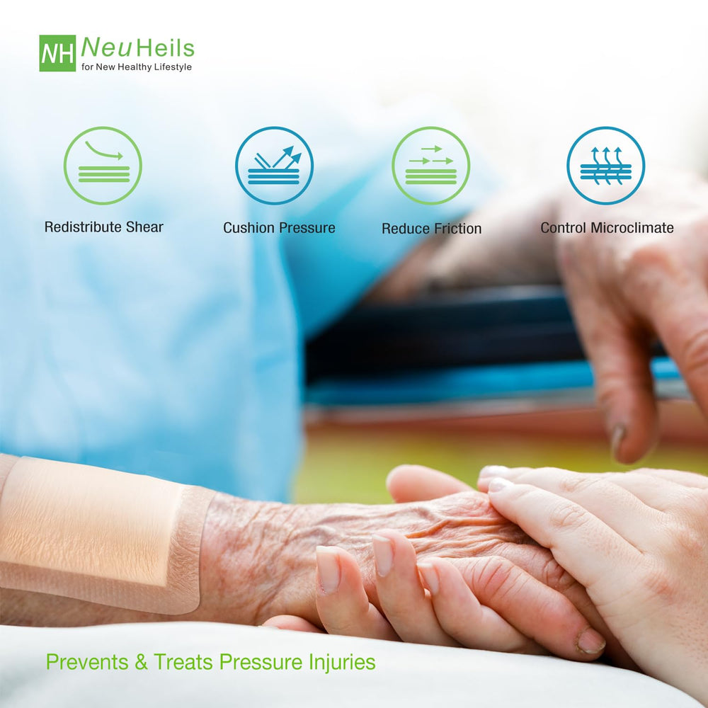 NEUHEILS bed sores and ulcers dressing supports comfort.