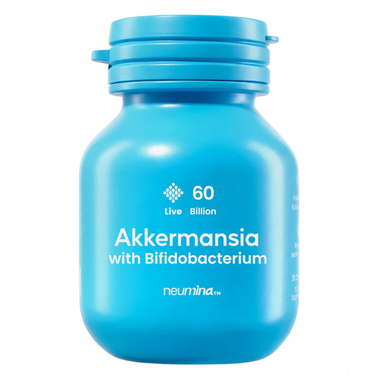 NEUMINA 60Billion Akkermansia bottle front for daily gut support.