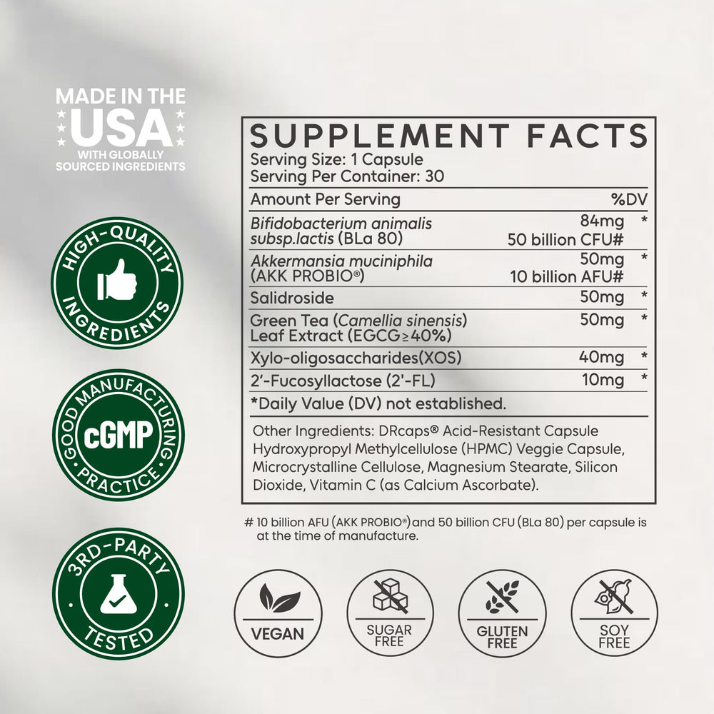 NEUMINA precision prebiotics strengthens gut barrier gently.