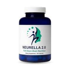 Neurella 2.0 bottle front view for daily cognitive support.