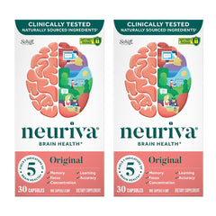 Neuriva Original bottle closeup showing the label for focus and memory support.