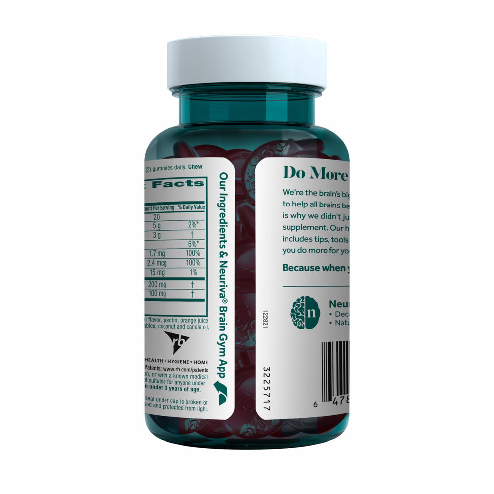 NEURIVA Plus daily dose chew two gummies for routine use
