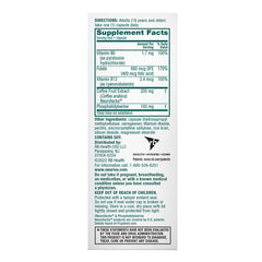 NEURIVA Plus label detail highlighting decaffeinated formula and vegetarian ingredients.