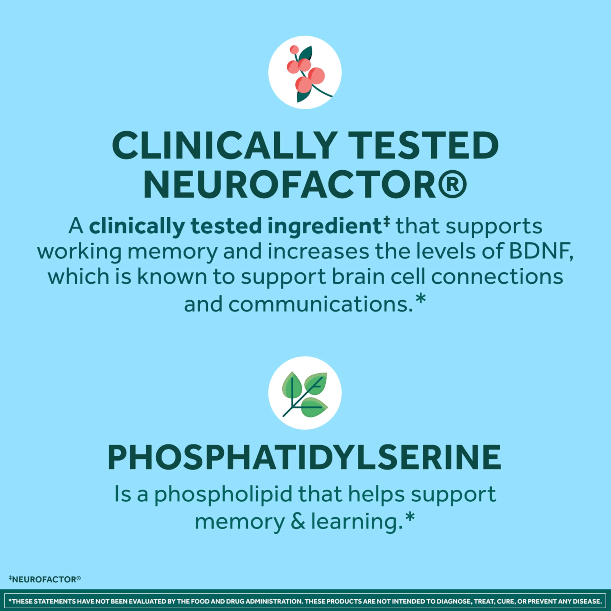 NEURIVA Plus plant-sourced phosphatidylserine highlights memory and learning support
