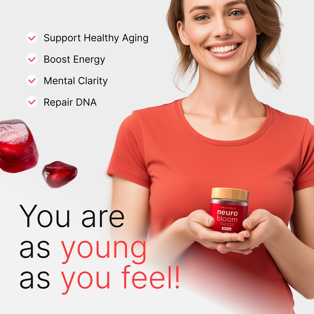 Lifestyle image of an active adult taking a softgel during a workout recovery.