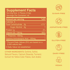 Neuro Calm and Clarity mints bottle side showing portable mood support