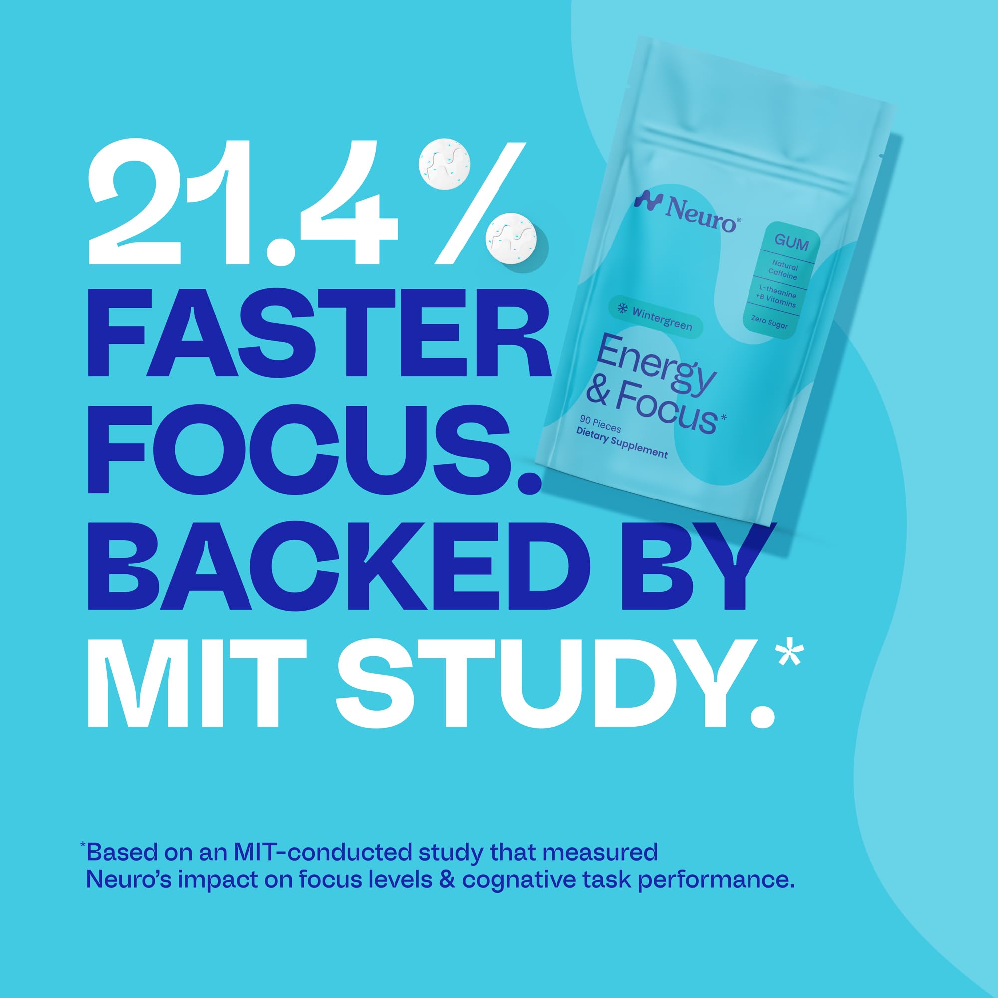 Neuro Energy & Focus Gum on-the-go demonstrates portable energy