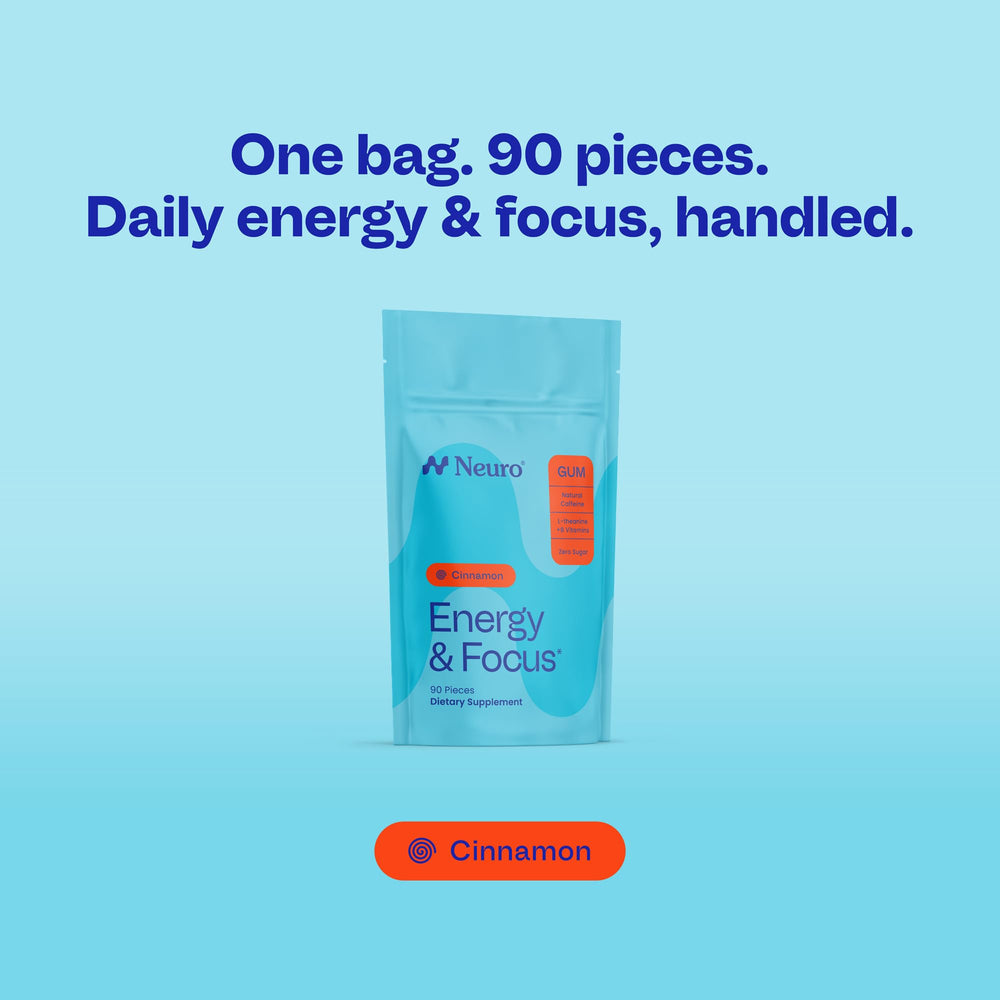 Close-up of Neuro Energy Focus Gum piece