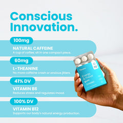 Neuro Energy & Focus Gum sugar-free label for guilt-free energy