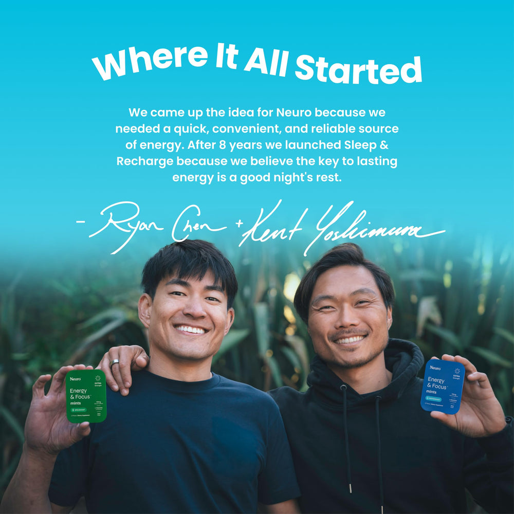 Vegan formula badge on Neuro Energy & Focus Mints.