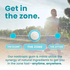 Mints dispensed mid-workout signaling a quick energy lift and mental clarity.