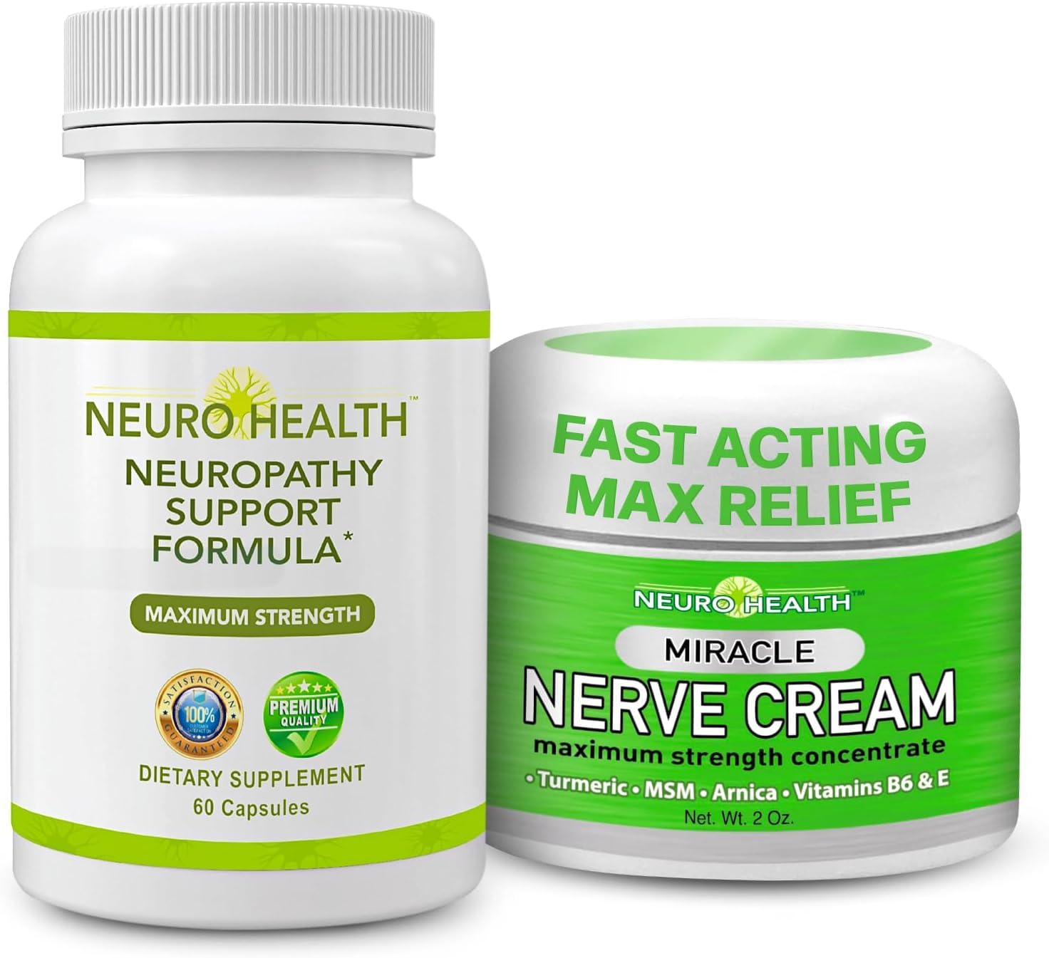 Neuro Health Nerve Support Formula bottle shown for daily nerve support in a routine.