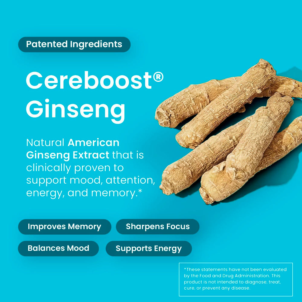 Neuro Memory & Focus Gum vegan icon signaling plant-based brain support.