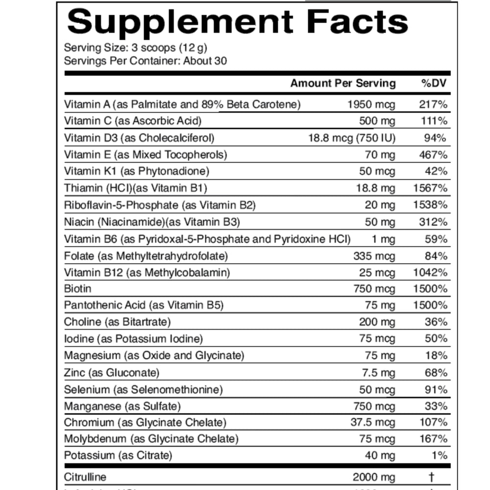 ActivNeeds blood orange flavor note suggesting a refreshing citrus taste.