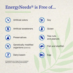 EnergyNeeds capsules ready to take with water.