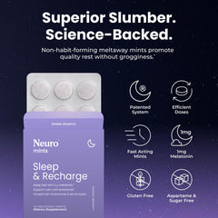 Neuro Sleep Meltaway Mint Dissolve captures quick calm before bedtime