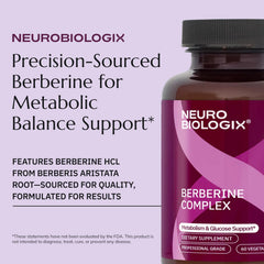 Gluten-free label on Neurobiologix Berberine Complex packaging