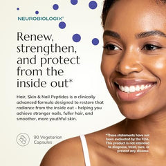 Neurobiologix biotin collagen peptides capsules for daily beauty nutrition.