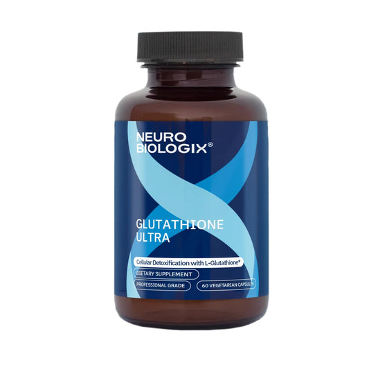 Neurobiologix Glutathione Ultra bottle for daily antioxidant support