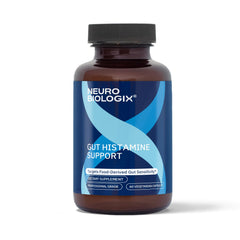 Neurobiologix Gut Histamine Support bottle front showing product name and design for digestive comfort