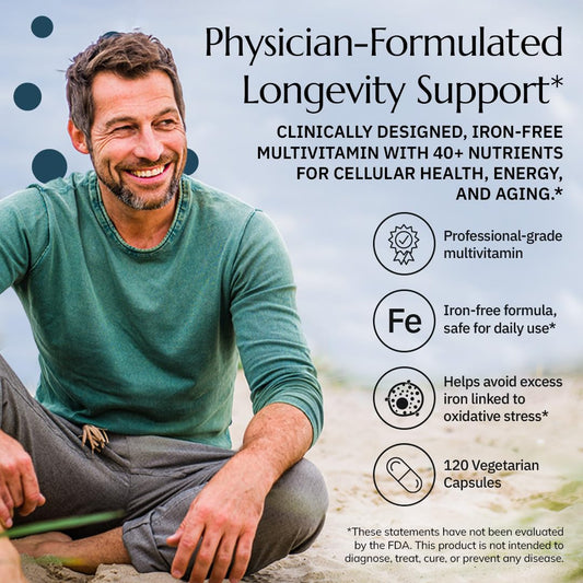 Neurobiologix Longevity Multi capsules ready for daily supplementation