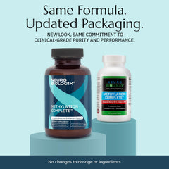 Neurobiologix Methylation Complete tablets close-up highlighting chewable form.