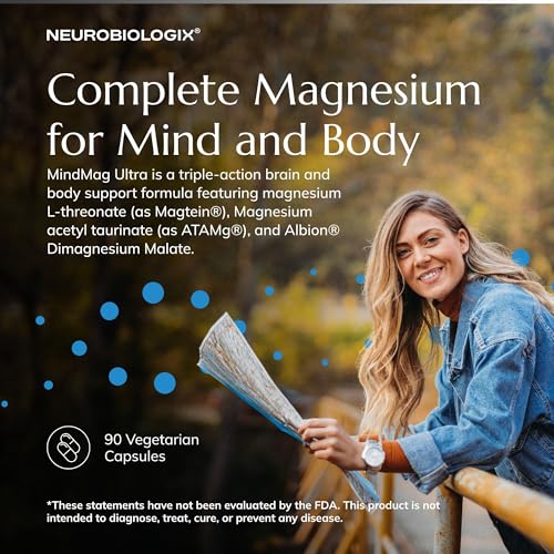 MindMag Ultra capsules closeup highlights a gluten-free vegetarian magnesium complex.